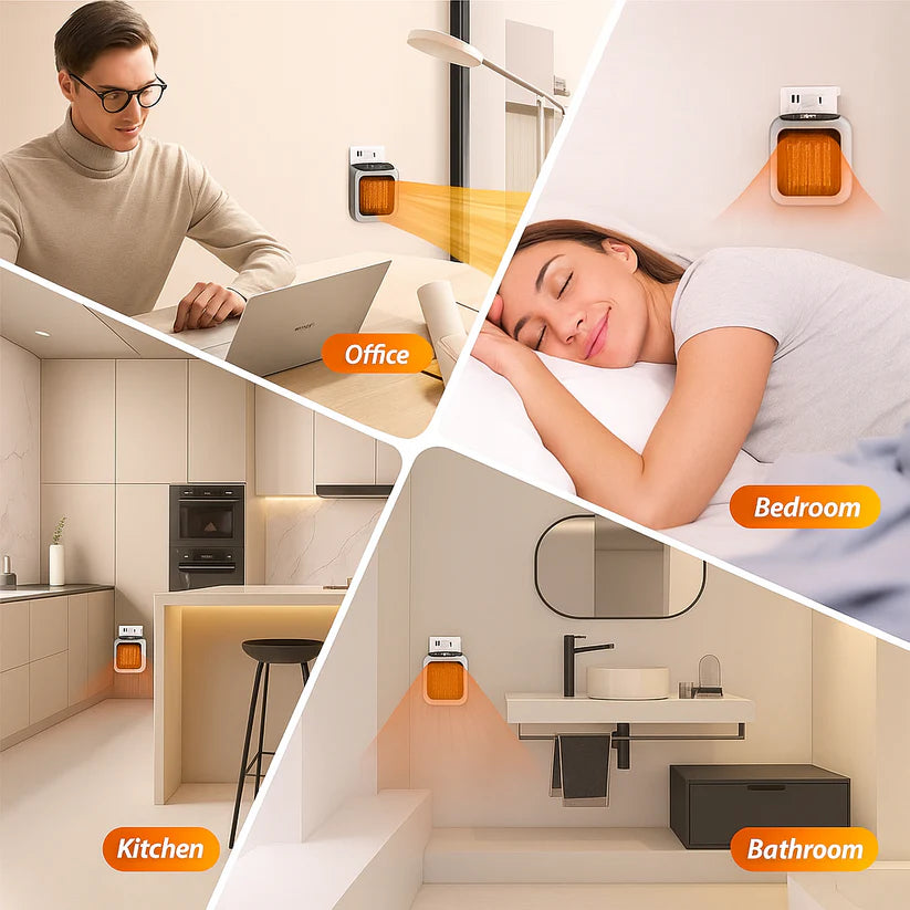 Mini Handy Wall Heater – Compact, Fast Heating, Energy Efficient (Winter Essential